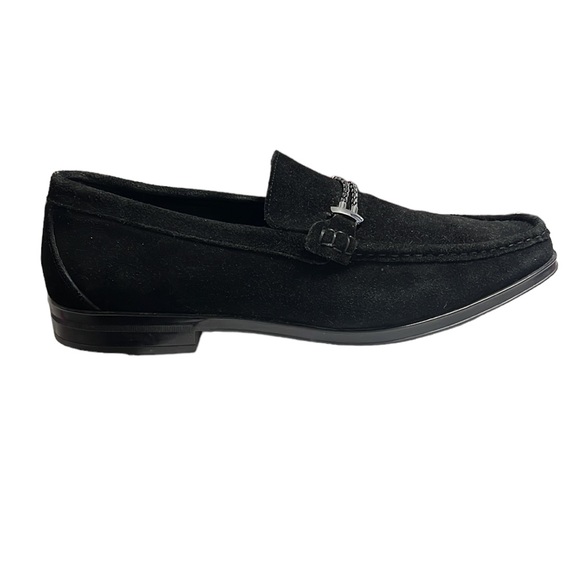 Stacy Adams Nesbit Black Leather Suede Almond Apron Pinch Toe Shoes Size 14 main image 6